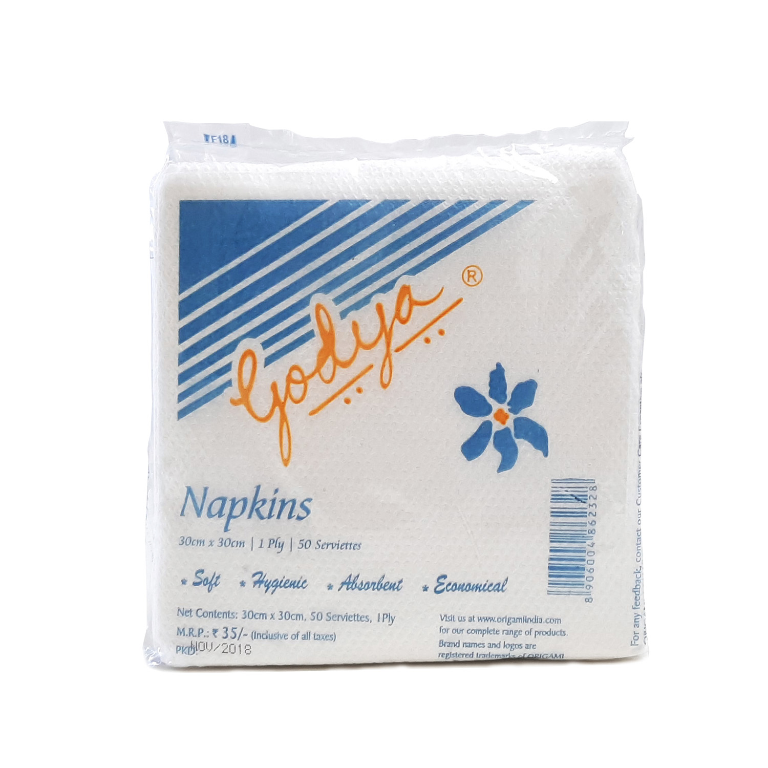 GODYA NAPKINS 30X30 100_S PLAIN