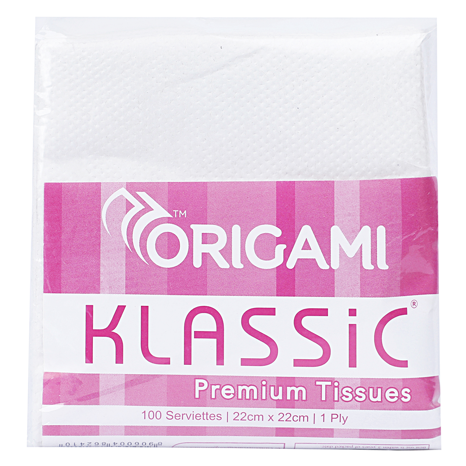 Klassic Napkin Pt 9x9 100 S Plain