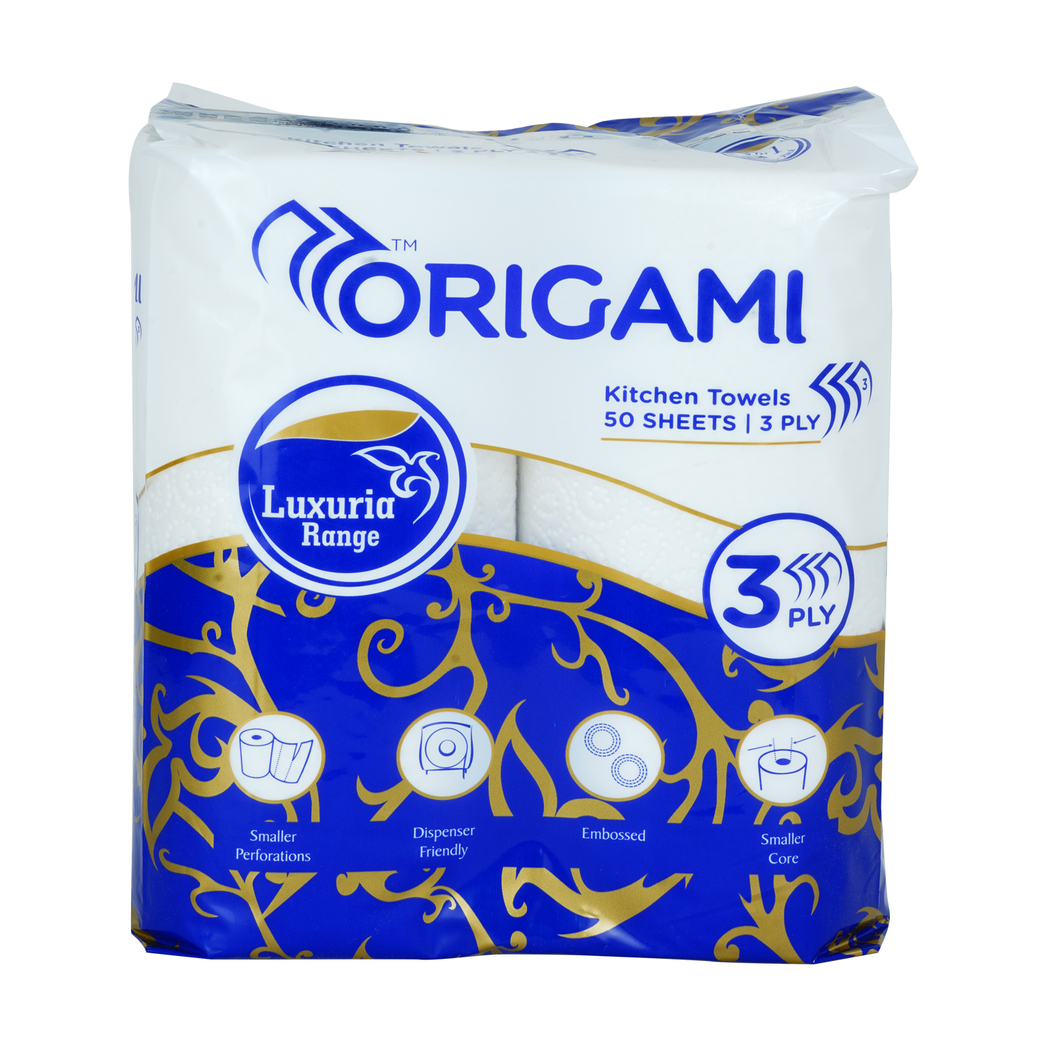 Luxuria Kitchen Towel 2x1 50 Pulls 3 Ply Ptd